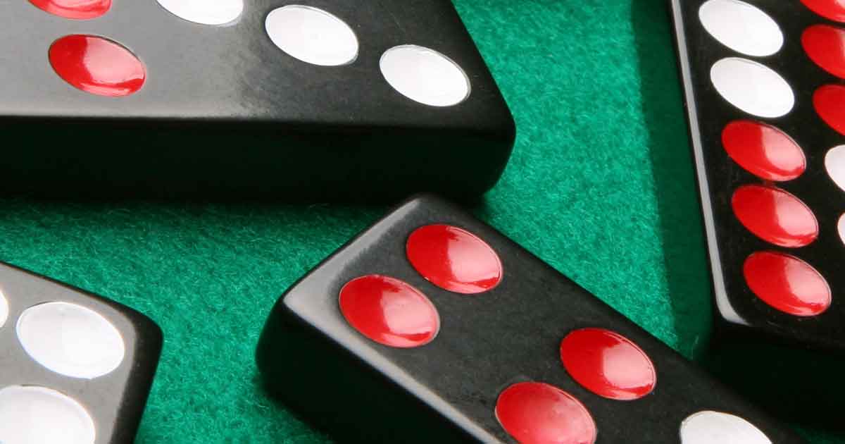 Pai Gow tiles at a casino rental table
